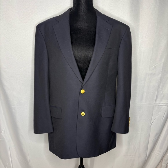 Vintage Brooks Brothers 100% wool blazer with gold buttons Loro Piana - Picture 4 of 13
